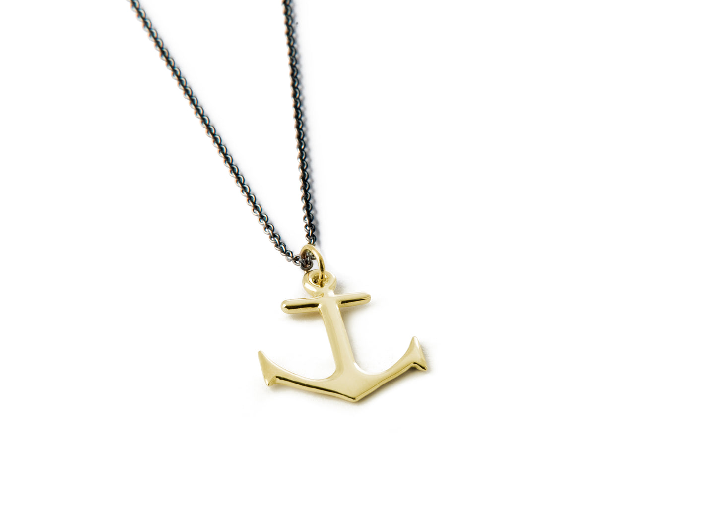 Anchor Necklace - Big gold anchor
