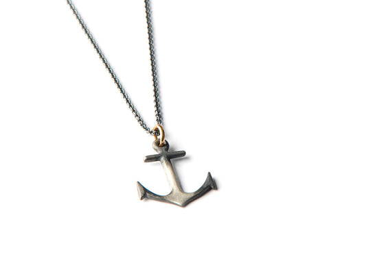 Anchor Necklace - Big silver anchor