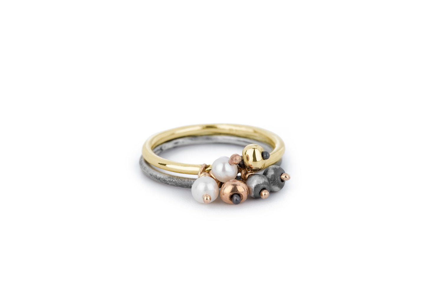 Sea ring - Silver ring with pearls